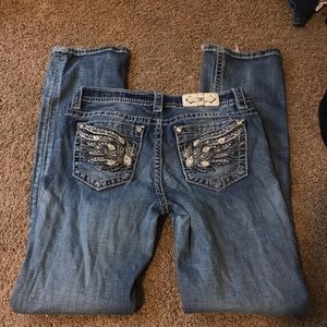 Bootcut “Miss Me” jeans size 29! Barley worn, like new!💗